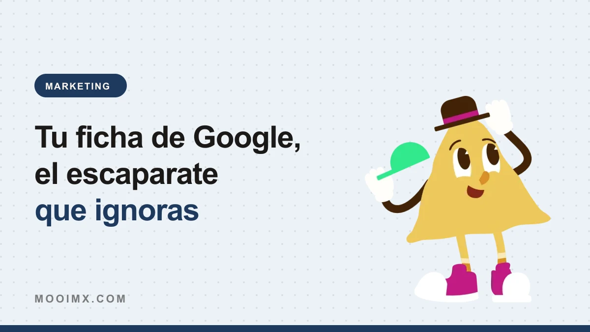 Ilustración de la mascota de MOOI con sombrero