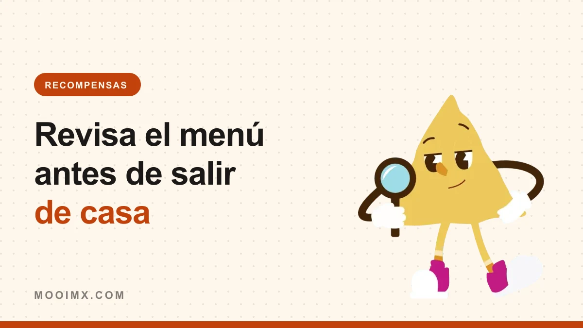 Ilustración de la mascota de MOOI con una lupa