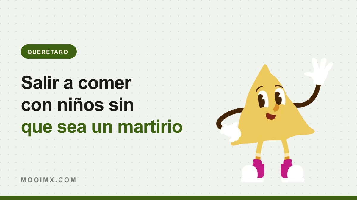 Ilustración de la mascota de MOOI saludando