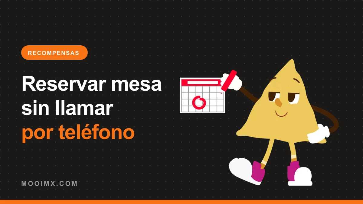 Ilustración de la mascota de MOOI con un calendario